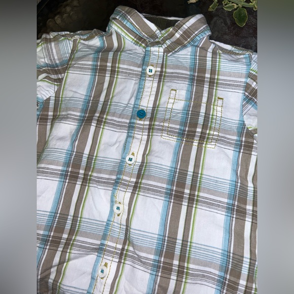 Mexx | plaid button Down shirt sleeve shirt | size 24-30m - Picture 4 of 5